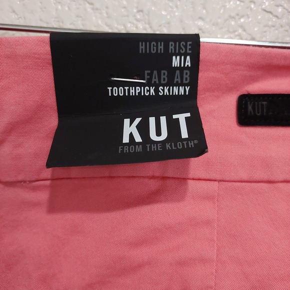 NEW Kut  From Kloth Coral Capri Chinos Size 10 - Picture 9 of 12